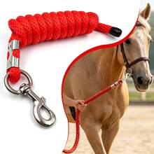 360° Rotating Hook Horse Lead Rope, Outdoor Horse Tethering Lead Rope, Anti-Tangle Horse Lead Rope, Equestrian Training Horse Lead Rope Horse Tack - PP Horse Lead Rope 2M - View 3