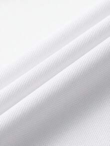 Men's Spring/Autumn Fashion Casual Loose Long Sleeve Polo Shirt With Turn-Down Collar, Suitable For Daily Commute And Travel - White - View 7