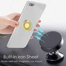 Phone Ring Holder Phone Stand Round Ring Buckle INS Glitter Creative Round Glitter Phone Ring (Note: Must Be Installed To Rotate) - Multicolor - View 1