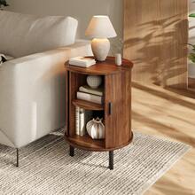 Sideboard Brown 48 X 48 X 65 Cm - Walnut - 查看 6