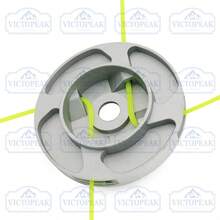 1pc 109mm Diameter One-Click Threading Anti-Collision Wear-Resistant Anti-Jamming Integrated Die-Cast Aluminum Alloy Natural Color Aluminum Disk Mower Head, Universal Lawn Mower Accessory For Garden, Farm, Mountain, Yard, All-Season Weeding And Land Clearing - Grass Trimmer Head (Natural Aluminum Disc) - View 9