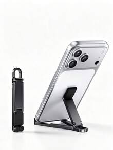 Portable Foldable Phone Stand, Mini Keychain Phone Holder With Spring Clip, Compact Travel Support Stand, Compatible With All Smartphones Under 20.32cm, Ideal Office Accessory, Travel Accessory, Perfect Birthday Gift For Friends And Family, College Essential - Multicolor - View 13