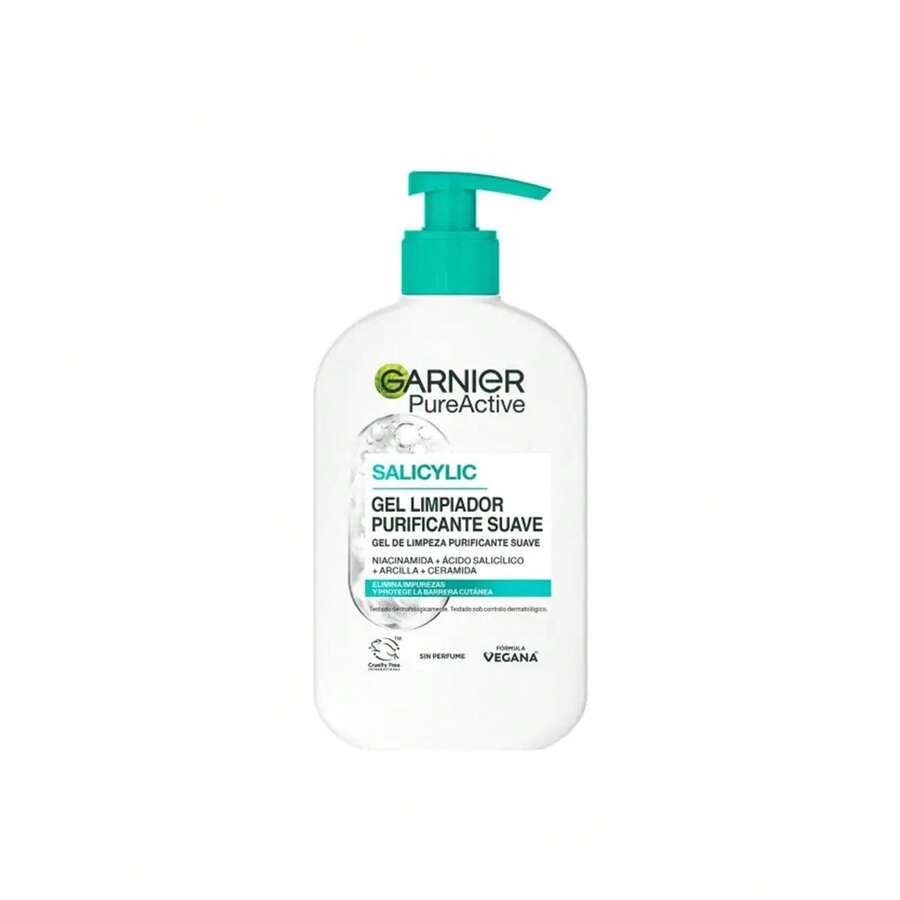 Garnier جارنييه بيور أكتيف جل تنظيف لطيف بحمض الساليسيليك منقي 250 مل - جل منظف، مرطب - مرطب - مشاهدة 1
