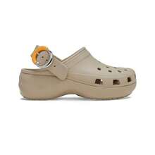 Crocs Sandal Bakiak Berongga Klasik Model Awan dengan Hiasan Warna-warni, Sandal Berlubang Hak Tinggi, Sepatu Pantai untuk Wanita - Anggur manis berwarna cokelat - View 1