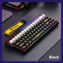RAIKU Wired RGB Backlit 68-Key Keyboard, Compact Portable 60% Layout Keyboard - View 13