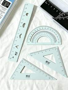 Multifunctional Geometric Ruler Set, Protractor, Triangle Ruler, Straight Ruler, Manual Measurement And Drawing Tools With Storage Box, Suitable For School DIY Woodworking, Learning Assistance, Student Supplies And Back To School Season - View 7