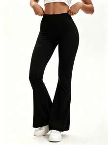 3PCS  Womens Fashion Casual Minimalist Butt-Lifting Peach Shaping Elegant Streetwear Retro Slimming Cute Youthful Campus Classic Leg-Lengthening Set - 3Pcs Black - 查看 5