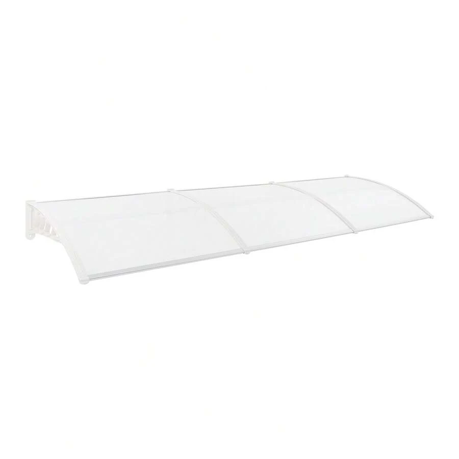 Weatherproof Transparent Arched Door Canopy, Sun Protection Rain Awning For Outdoor Use And Home Entrance, Porch Decoration - A - View 1