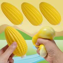 Mainan Jagung Kenyal Berbentuk Tongkol – Lembut dan Lentur, Dapat Diremas Perlahan untuk Meredakan Stres dengan Tekstur Biji Jagung Asli, Sempurna untuk Dekorasi Meja, Relaksasi di Kantor & Hadiah – Mainan Sensori ASMR Ramah Dewasa dengan Suara Renyah Lembut - MultiWarna - View 6
