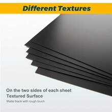 10 Packs Of Black Plastic Sheets, 8.26 X 11.69 Inch Flexible High-Strength Plastic Sheets. Black Plastic Panel, Used For DIY Materials, Handicrafts, And Home Decoration - 10 Photos - View 5
