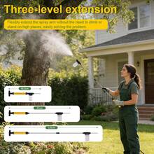 Adjustable Powder Duster With 4 FT Extension Pole, Manual Pump Sprayer For Diatomaceous Earth And Fine Garden Powder, Handheld Dispenser Tool For Home And Yard Maintenance - Yellow Powder Duster - View 4