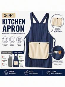 Pet Grooming Workwear Long Sleeve Waterproof Anti-Hair Apron Pet Shop Groomer Oil-Resistant Dirt-Resistant Wipeable Cleaning Grooming Apron Set - Multicolor - View 2