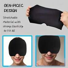 Stretchable Reusable Cooling Gel Face Mask, Cold Compress Gel Mask Ice Pack For Face And Eye Relief - Color - View 3