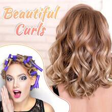 10pcs/Set Flexible Hair Curlers/Bendable Curling Rods, Heatless Hair Curler Set For Creating Soft Waves And Spiral Curls - Foam Hair Rollers Suitable For Short And Long Hair, DIY Heatless Hair Curlers, Random Color - Multiple Styles - View 1