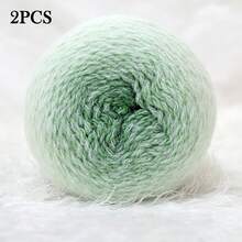 長段染彩虹鉤針毛線 200g 粗毛線漸層線球，適用於編織鉤針 DIY 手作，適合毛衣、披肩、外套、包包、帽子配件、節慶聖誕裝飾手工藝用品，80% 壓克力 & 20% 尼龍 - 彩色 - 查看 26