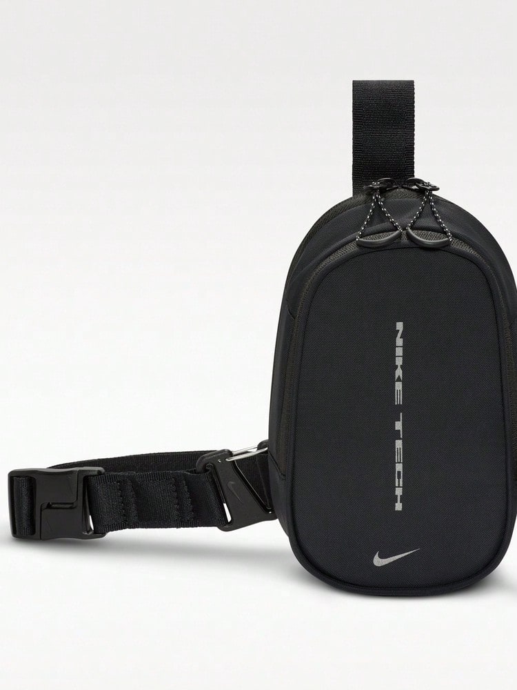 Nike Tas Selempang Olahraga Luar Ruangan Unisex NK NSW COMMUTE CROSSBODY-TECH IU1421-010 - Hitam - View 1