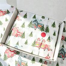 10/30/60 Sheets Colorful Christmas Tree Pattern Wrapping Paper, Can Be Used With Stickers, 50*35cm Gift Wrapping Paper, Suitable For Wedding, Christmas Gift, Birthday Gift Wrapping, Bouquet Filler, Party Gift - Snowy Pine Tree - View 11