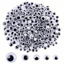 Set Stiker Mata Googly Perekat Diri 60-750pcs 4mm-18mm untuk Scrapbooking dan Kerajinan Tangan, Ukuran dan Warna Campuran, Stiker Mata Plastik untuk Adegan Fotografi dan Penataan Benda Mati, Desain Profesional, Properti, Proyek Seni, dan Dekorasi Kreatif - MultiWarna - View 8