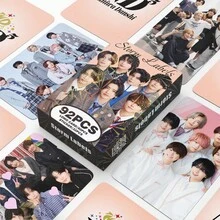 1PC 92pcs Boy Group Wave Male Idol Merchandise Photo Cards K-POP LOMO Photocard - Multicolor - View 1