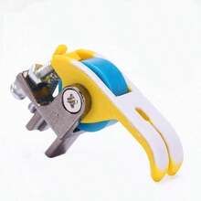 1pc Single Needle Roller Presser Foot For Both Thin And Thick Fabrics With Interchangeable Narrow Roller - Yellow - View 5