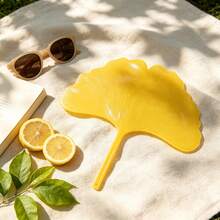 1/3pcs Cooling Fans, Durable Highly Attractive Summer Essential, Student Artistic Style Round Fan, Ginkgo Leaf Fan - Multicolor - View 7
