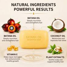 WWP Natural Batana Oil Shampoo Bar 100g Gentle Nourishing Hair Growth Solid Shampoo For All Hair Types - Batana Shampoo Bar - View 5