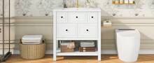 White Bathroom Vanity - Storage Unit - 76 X 46.5 X 82 Cm - 白色 - 查看 3