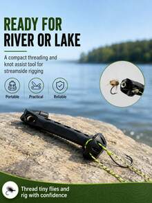 1/2/3pcs Magnetic Fly Line Threader & Knotting Tool, Magnetic Fly Line Threader, Magnetic Line Tying Tool, Universal Knotting Assistant, For Hook Threading, Fishing Accessories, Easy Tying Small Fly Baits - Conventional - View 8