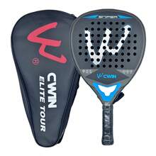 CWIN SNIPER Padel Racket, 1K High Rigidity Carbon Fiber Cortex Shock Absorbing Core Large Sweet Spot Non-Slip Grip Lightweight Paddle Tennis Racquet With Protective Carry Bag For Beginner Intermediate Players - Multicolor - View 3