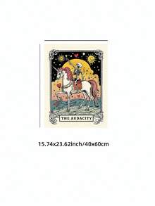 1pc Frameless Gothic Tarot Skull Wall Art Dorm Gift - Frameless - View 15