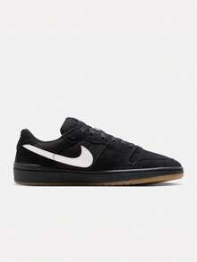 Men's NIKE SB CODE 58 Low-Top Skate Shoes IB0108-001 - Black and White - View 2