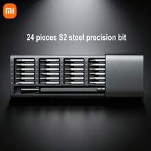Xiaomi 24-In-1 Precision Screwdriver Set, Co-Developed With Wiha, Magnetic Screwdriver Set, 24pcs S2 Steel Bits, Pop-Up Aluminum Alloy Storage Box, Portable Electronic Product Repair Tool, Suitable For Smartphone, Laptop, Watch, Glasses, Camera DIY Disassembly - A - View 4