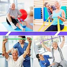 Elastic Yoga Resistance Band For Strength Training And Pilates, Improves Flexibility And Strengthens Muscles - Multicolor - View 2