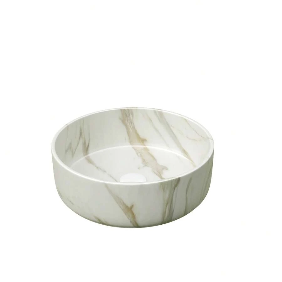 Round Washbasin White 36cm - Ceramic - White - View 1
