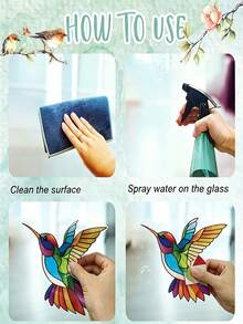 1pc Autumn Leaf Dancer Silhouette Window Sticker, Glue-Free PVC Static Cling, Creative Aesthetic Maple Leaf & Butterfly Glass Decal, Autumn Atmosphere Art Window Sticker - Multicolor - View 8