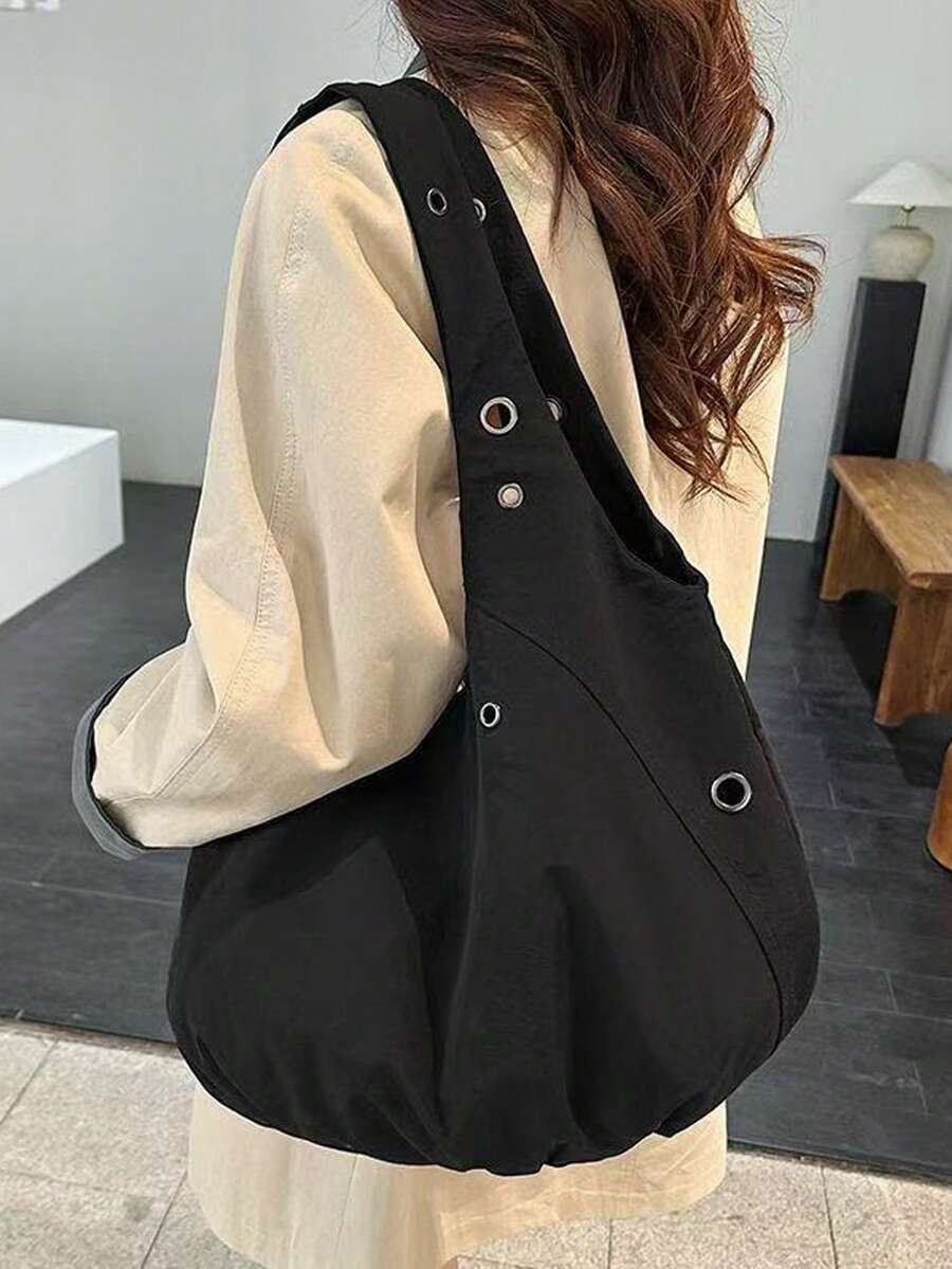 Fashionable Slouchy Lightweight Large Capacity Tote Bag Niche Design Versatile Outing Commute Shoulder Handbag