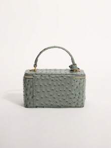 Tie-Dye Polka Dot Handheld Box Bag Versatile Zipper Small Square Bag Chain Shoulder Crossbody Bag Suitable For Commuting And Shopping - Green - View 6