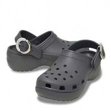 Crocs Hollow Out Clogs Classic Colorful Charm Cloud Clog Sandals 213230-0YK - Carbon Fiber Gray - View 2
