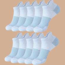 1/5/10 Pairs Women's Sports Sweat-Absorbing Breathable Socks, Suitable For All Seasons, Comfortable And Breathable Design, Applicable For Sports And Business Casual - Multicolor - View 10