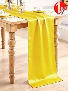 1-6 piezas Camino de mesa de satén rojo, Camino de mesa de seda suave, Faja para silla de 12 pulgadas x 108 pulgadas, Decoración de mesa de comedor y habitación, Perfecto para fiestas, bodas, banquetes, Navidad - Multicolor (12 x 108 pulgadas) - Ver 11