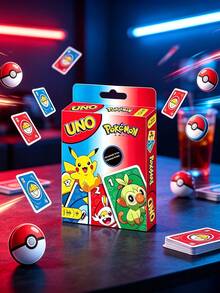 UNO 聯名主題桌面卡牌遊戲 多人派對休閒互動卡牌遊戲 成人派對團隊建設趣味收藏桌遊禮物 - Poké mon聯名款 - 查看 5