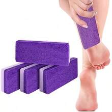 1pc Dual-Color Pumice Stone Home Beauty Stone Exfoliating Dead Skin Polyurethane Stone Callus Foot Scrub Tool - Purple - View 1