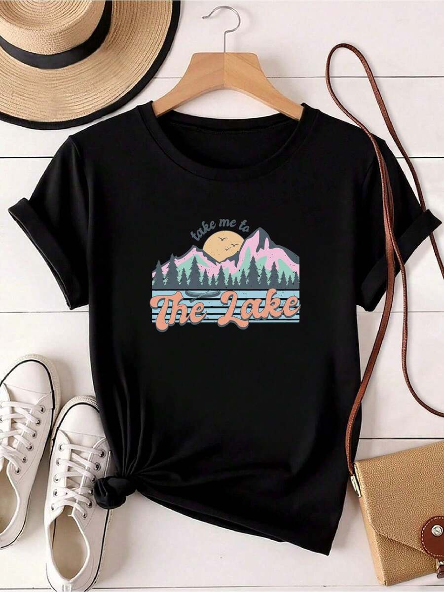 Women T-Shirts - 黑色 - 查看 1