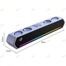 Caixa de Som para TV Bluetooth 30W 4 Alto-falantes Compatível PC Notebook - Visão 8