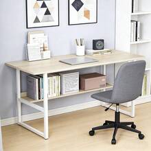 Computer Desk, Office Desk, 80*40*72 Cm, Modern Style, For Study, Bedroom, Living Room, Wood/Rustic Brown - Wood - View 3