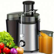 800W High-Power Electric Juicer, Stainless Steel Body, Fruit And Vegetable Extractor With Pulp Separation - US A Type Plug(110-127V) - View 5