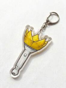 1pc K-POP Light Stick Keychain, Mini Acrylic Light Stick Keychain, Monster/NEW Jeans/TWICE/EXO/TXT, Perfect Gift For Fans, Convenient To Carry And Collect, K-POP Light Stick Keychain, Gift, MOA Keychain, Carat Merchandise, Stay Accessories, TWICE/Once Gift, Light Stick, ARMY Collectibles - Multicolor - View 13