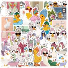 54 Buah Stiker Angsa dan Bebek Lucu untuk Kamar Mandi, Stiker Bebek untuk Ponsel, Laptop, Koper, Buku Catatan, dan Skateboard - MultiWarna - View 13