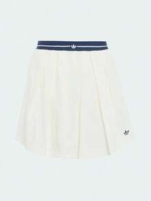 Adidas Originals Women's SPORTS SKIRT Knitted Mini Skirt KX6886 - Blue and White - View 2