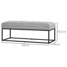 Storage Benches - 淺灰色 + 聚酯纖維 - 查看 2